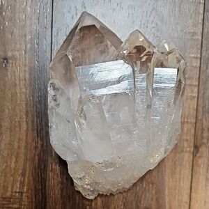 6 LBS! 5 CHISEL TIPS! Beautiful Clear Quartz Cluster